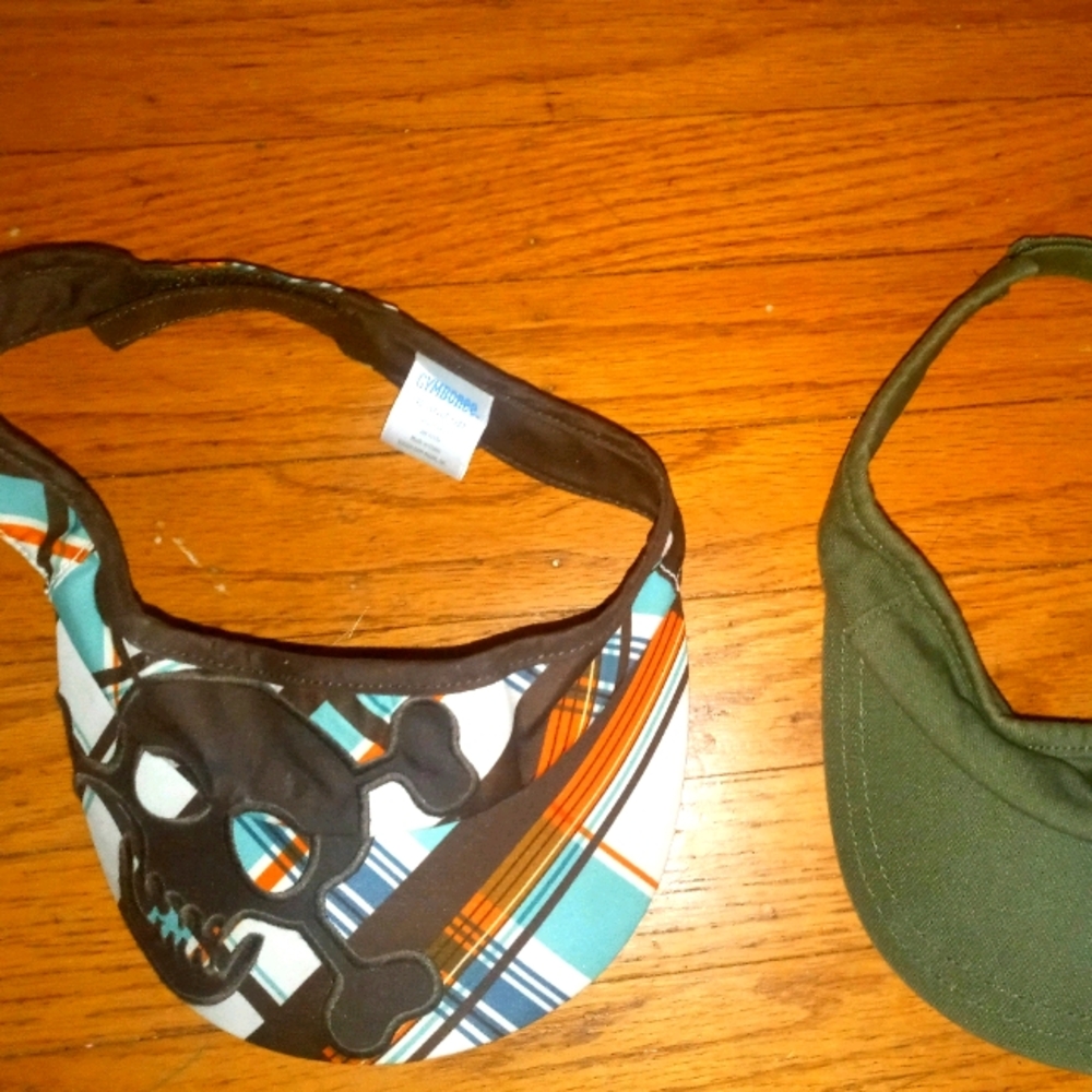 Gymboree visor hats skulls boys summer